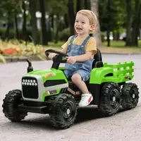 Детский электромобиль M 5733 EBLR-5 трактор, с прицепом